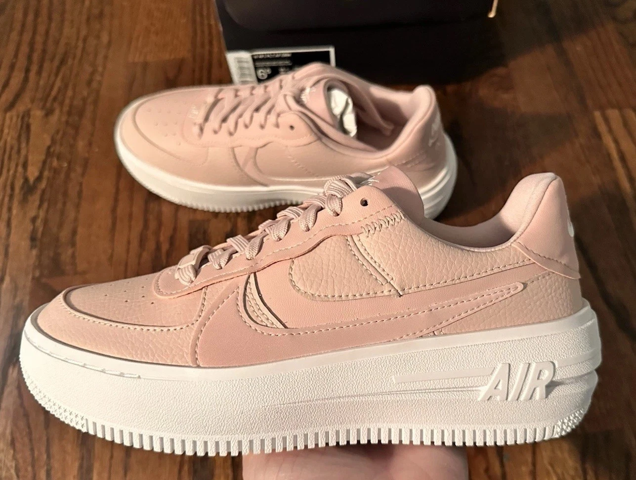 Nike AF1 Platform Air Force 1 Sneakers da donna rosa taglia 6 5