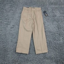 U.S. POLO ASSN. Pants Boys 5 Beige Khakis Adjustable Waist 22x18.5 NWT