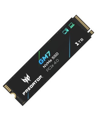 内蔵型SSD Acer Predator M.2 SSD 1TB GM7 acer Predator GM7 1TB SSD: M.2 2280 PCIe Gen 4 x4 NVMe 2.0, Read
