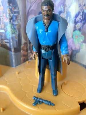 Vintage Dark Gray Cape Lando Calrissian Variant Figure No Teeth Smile Star Wars
