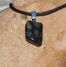 Rare Nebula Stone Free Form Crystal Pendant Necklace Small Feel at Home on Earth