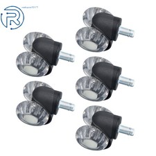 For Desk chair 5 Pack Heavy Duty rubber Casters 2" With 360 degree swivel white