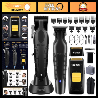 Professional Cordless Hair Clipper & Trimmer Set, Beard Trimmer, Electric Shaver