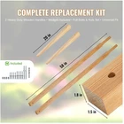 Eco-Friendly Replacement Handles - Wood Kit for Wheelbarrow^
