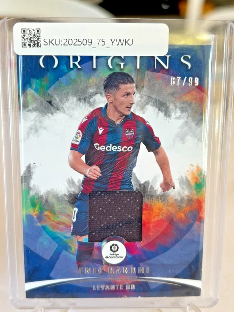 2021-22 Panini Origins Enis Bardhi /99 Patch Relic Levante UD Soccer Card