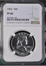 1962 Proof Franklin Half Dollar - NGC PF66