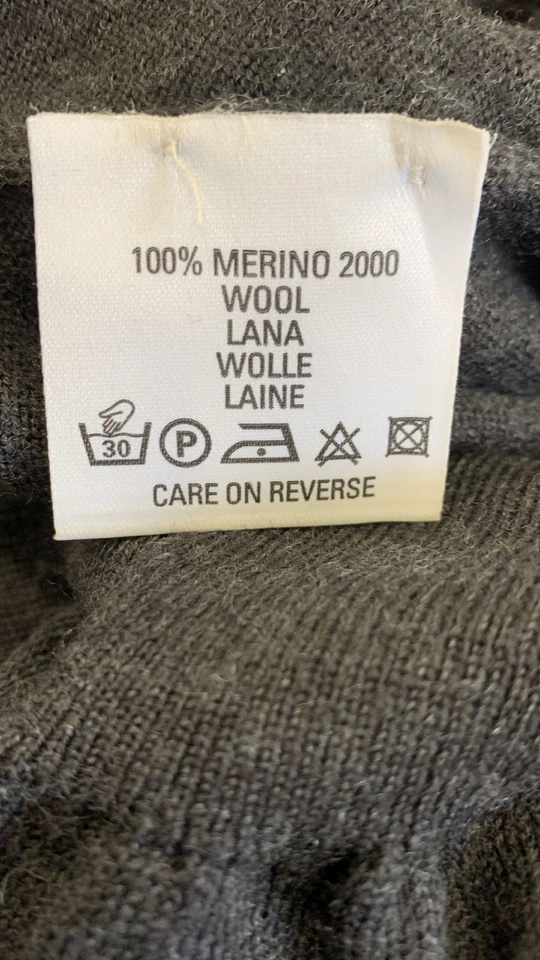 Ballantyne Merino 2000 Pure New Wool Crewneck Sweater Men’s Size L Gray #26 - Image 4 of 4