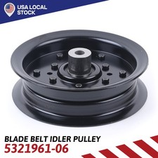 5-3/8" Flat Idler Pulley Replacement For Husqvarna Mower Fits 532196106 197379