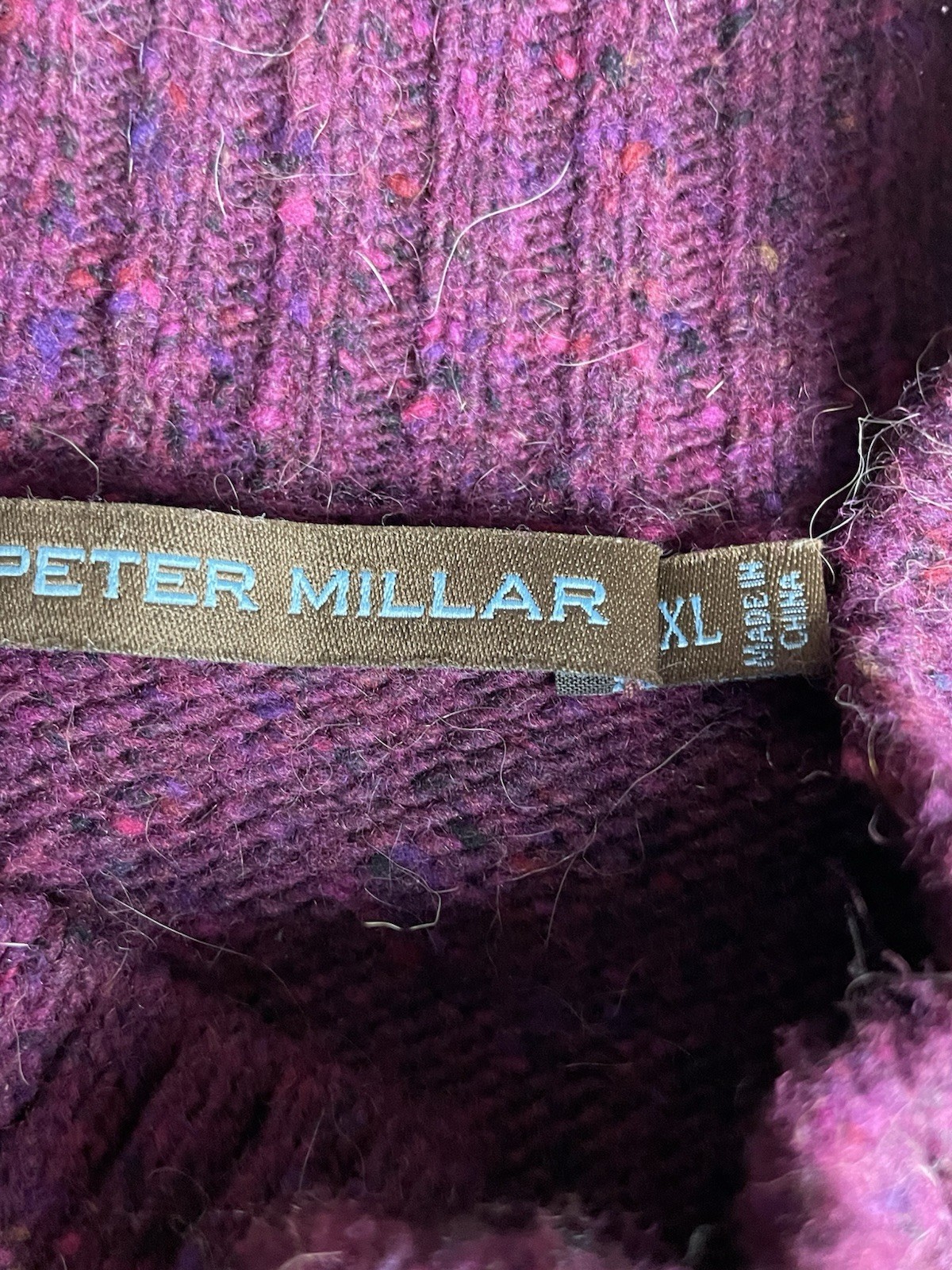 Peter Millar Wool Blend Sweater Elbow Patch Butto… - image 4