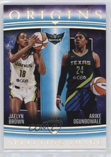 2024 Origins WNBA Splitting Image Teal 43/49 Jaelyn Brown Arike Ogunbowale 0c6