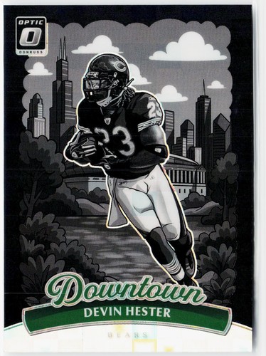 Devin Hester [Black Pandora] #2 2025 Panini Donruss Optic Downtown Legends card