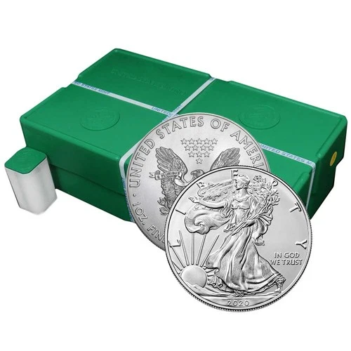 Monster Box of 500 - 2020 $1 American Silver Eagle 1 oz BU