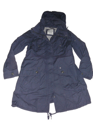 esprit Mantel Long Parka Übergangsjacke Gr. L,40/42 Blau  Baumwolle,NEUWERTIG