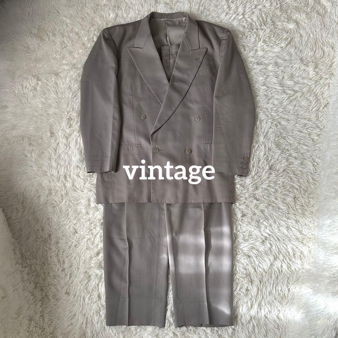 Suit setup light gray double L equivalent wide Y2… - image 1