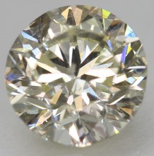 Certified 1.00 Carat J VS2 Round Brilliant Natural Enhanced Loose Diamond 6.21mm
