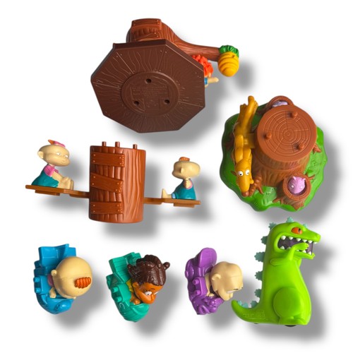 Nickelodeon Rugrats Treehouse 8 Toy Set Burger King 2000 - Parts Incomplete - Picture 2 of 3