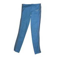 Tuff Rider Knee Patch Riding Tights in  Light Blue - Youth XL