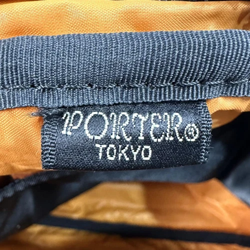 Porter Tanker Shoulder Bag Black 2 Layers YKK Zipper Unisex 28x20x8cm - Picture 13 of 13