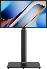 Universal Floor TV Stand with Mount 70 Degree Swivel 9 Level Height Adjustable