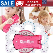 Bling Bling Hair Diamond Machine Set Girls Makeup Toys 2025