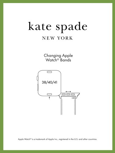 Kate Spade New York Apple Watch Band Rose Glitter Adjustable 38/40mm 90's - Zdjęcie 2 z 5