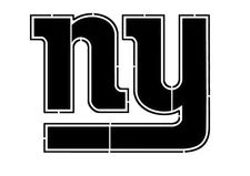 Outlined NY Giants Stencil