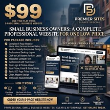 Professional 5 Page Website Design Service | Business & Personal | Mobile Web
