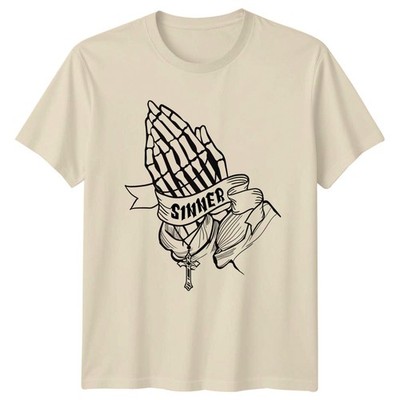 Sünder T-Shirt Skelett Tattoo Gothic Geschenk für Sie und Ihn