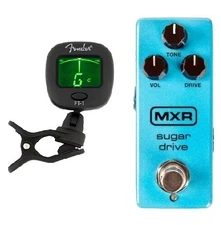 MXR SUGAR DRIVE MINI M294 GUITAR OVERDRIVE PEDAL ( FENDER GUITAR TUNER ) M-294