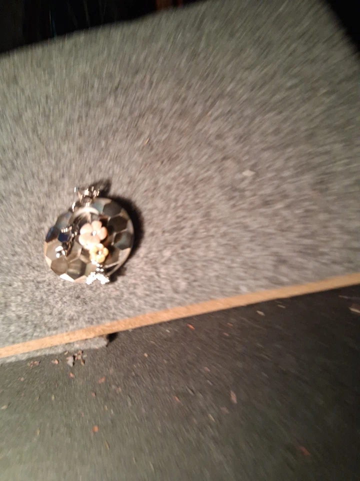 Joyería concha de paua abulón natural - Colgante lágrima de acero inoxidable Foto 2 de 2