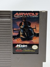 Airwolf Nintendo Entertainment System NES Authentic Tested Cleaned Pins