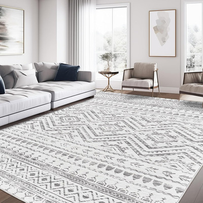8X10 Area Rug for Living Room Moroccan Washable Rugs Non Slip Indoor Floor Carpe