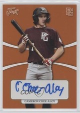 2022 Leaf Perfect Game National Showcase Orange 3/9 Cameron Chee-Aloy Auto 1b3