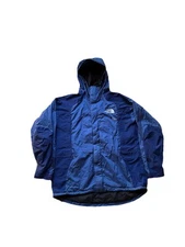 VTG The North Face TNF Gore Tex Blue Full Zip Mountain Parka Jacket Size XL