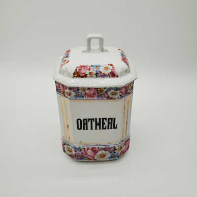 Vintage MZ Altrohlau CMR 'Oatmeal' Canister - #1688