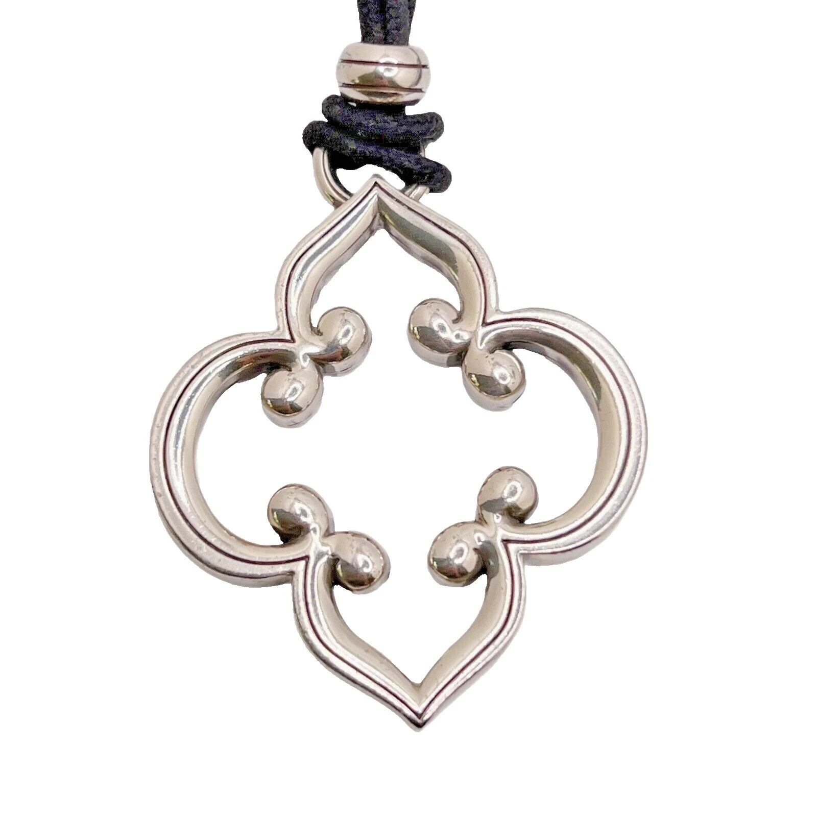 Brighton Collares y colgantes De moda Negro de cuero