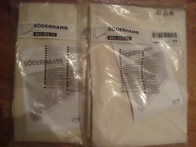 Set of 2 IKEA SODERHAMN Covers Armrest Slipcovers ISEFALL Natural NEW 602.351.71