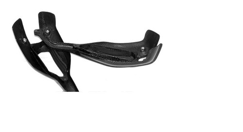 COPPIA PARAMANI PARA MANI DUCATI HYPERMOTARD 796 1100 S / SP / EVO CARBONIO 100% - Picture 3 of 4