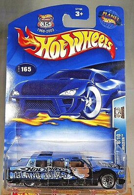 2003 Hot Wheels #165 Work Cruisers 6/10 LIMOZEEN Blue w/Chrome