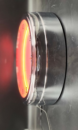 16" Union 76 Gas Oil Sign Orange Neon Clock Man Cave Garage Gas Station - Picture 2 of 2