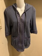 Vintage Marc by Marc Jacobs Blue Zip Up Hoodie Size M