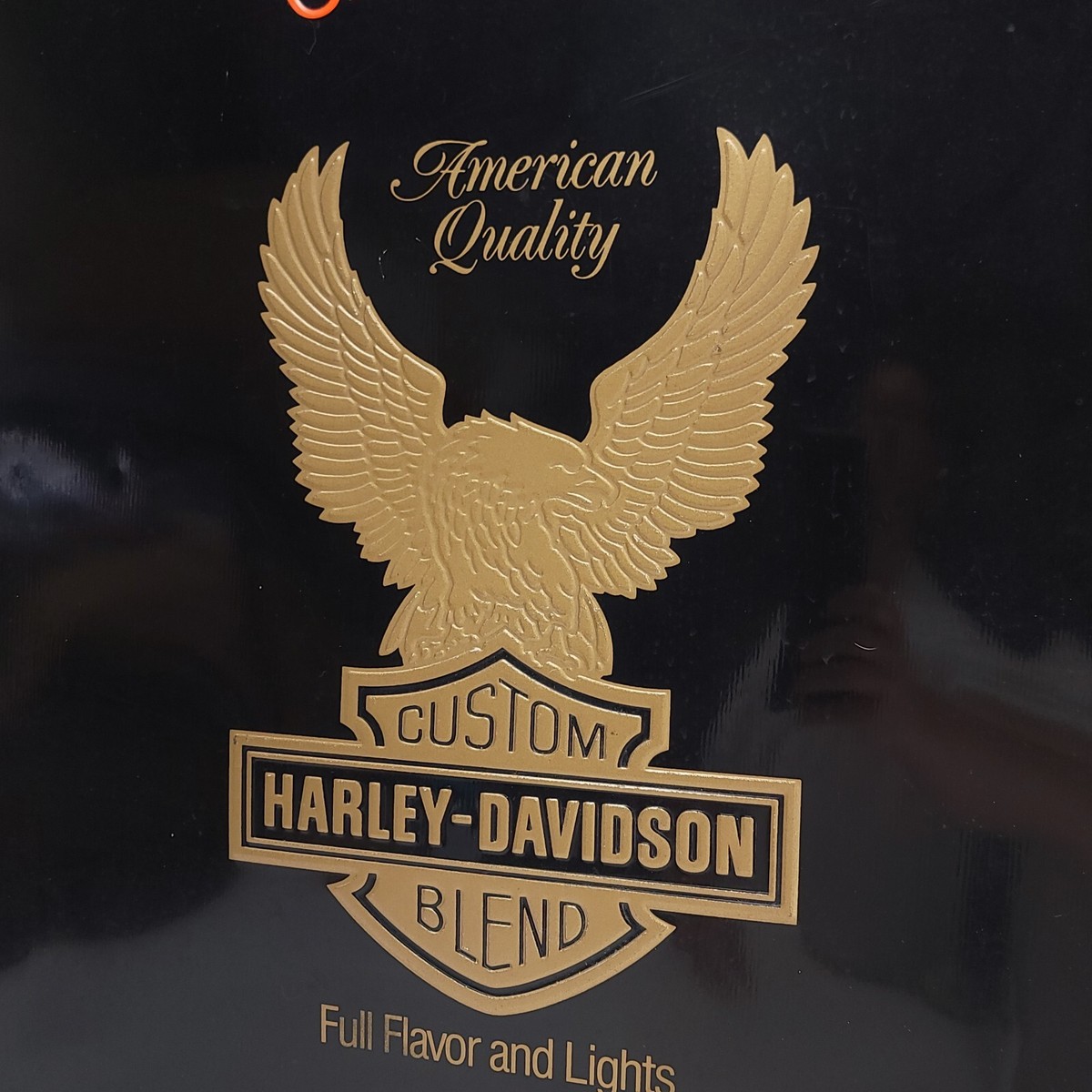 Harley-Davidson Cigarettes Metal Sign Advertising Advertisement Vintage 1988