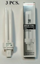 3PK CF18DD / 841 20678 Sylvania Dulux D 18W G24d-2 Base Fluorescent Bulbs