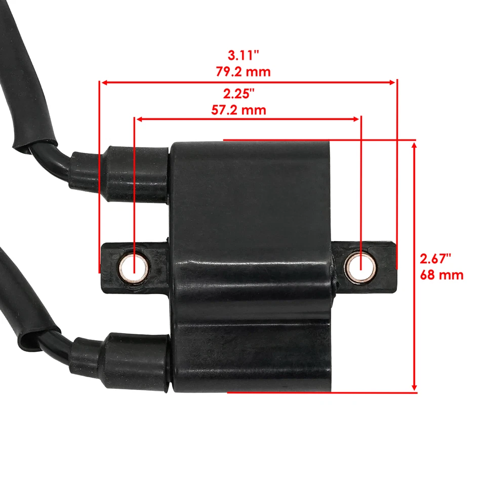 for Polaris 440 600 700 800 Pro X XR 2003 2004 Ignition Coil Double Line - Imagem 2 de 4