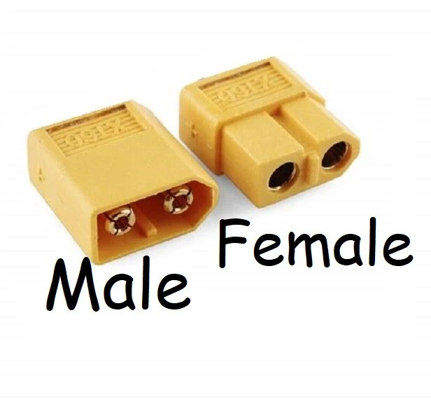 XT60 to XT60 Male-Male Female-Female Adaptor Connector RC Lipo Scooter UK SELLER - Image 4 of 4