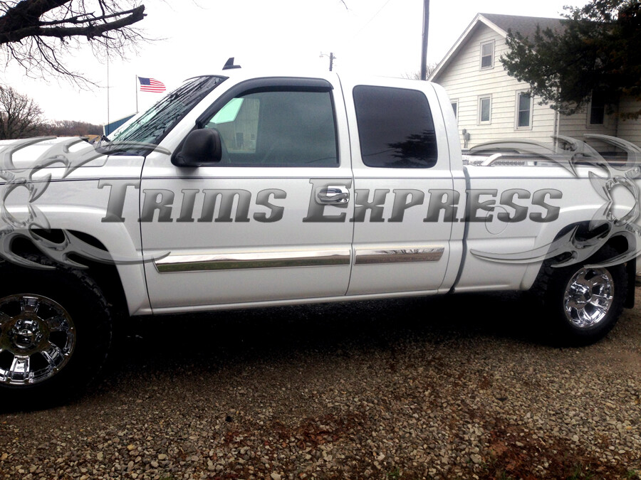 20032006 Silverado/Sierra Extended Cab Body Side Molding Trim Overlay