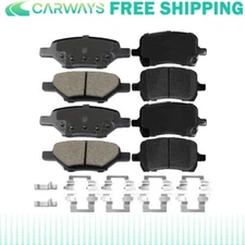 For Pontiac G6 Chevy Cobalt Front and Rear Ceramic Brake Pads W/Hardware A16 TX