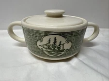 Vintage Currier And Ives Sugar Bowl Ship On Bowl