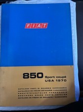 Fiat 850 Sport Coupe Parts Catalog 1970 603.10.231