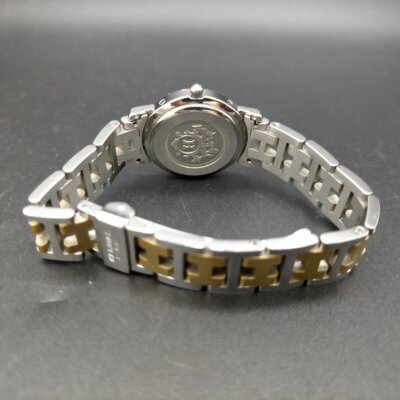 Exc+5 HERMES Clipper CL4.220 Quartz Ivory Dial 24mm Women display picture 3